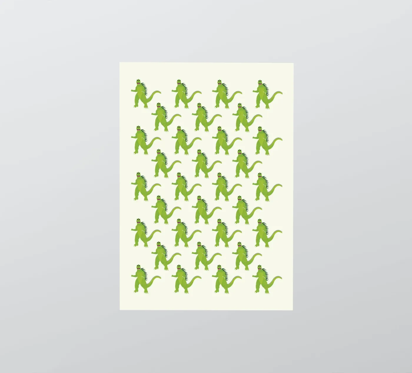 Godzilla Pattern #1 sticker van kathrinmay