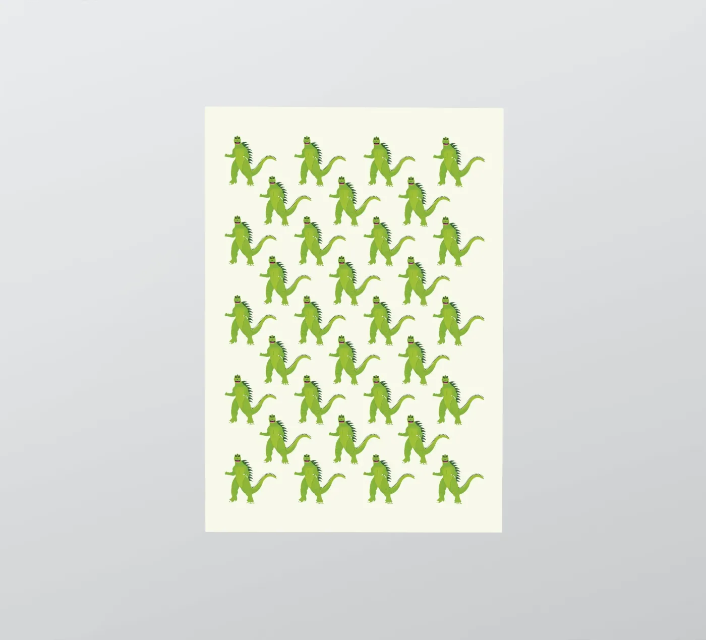 Godzilla Pattern #1 sticker by kathrinmay