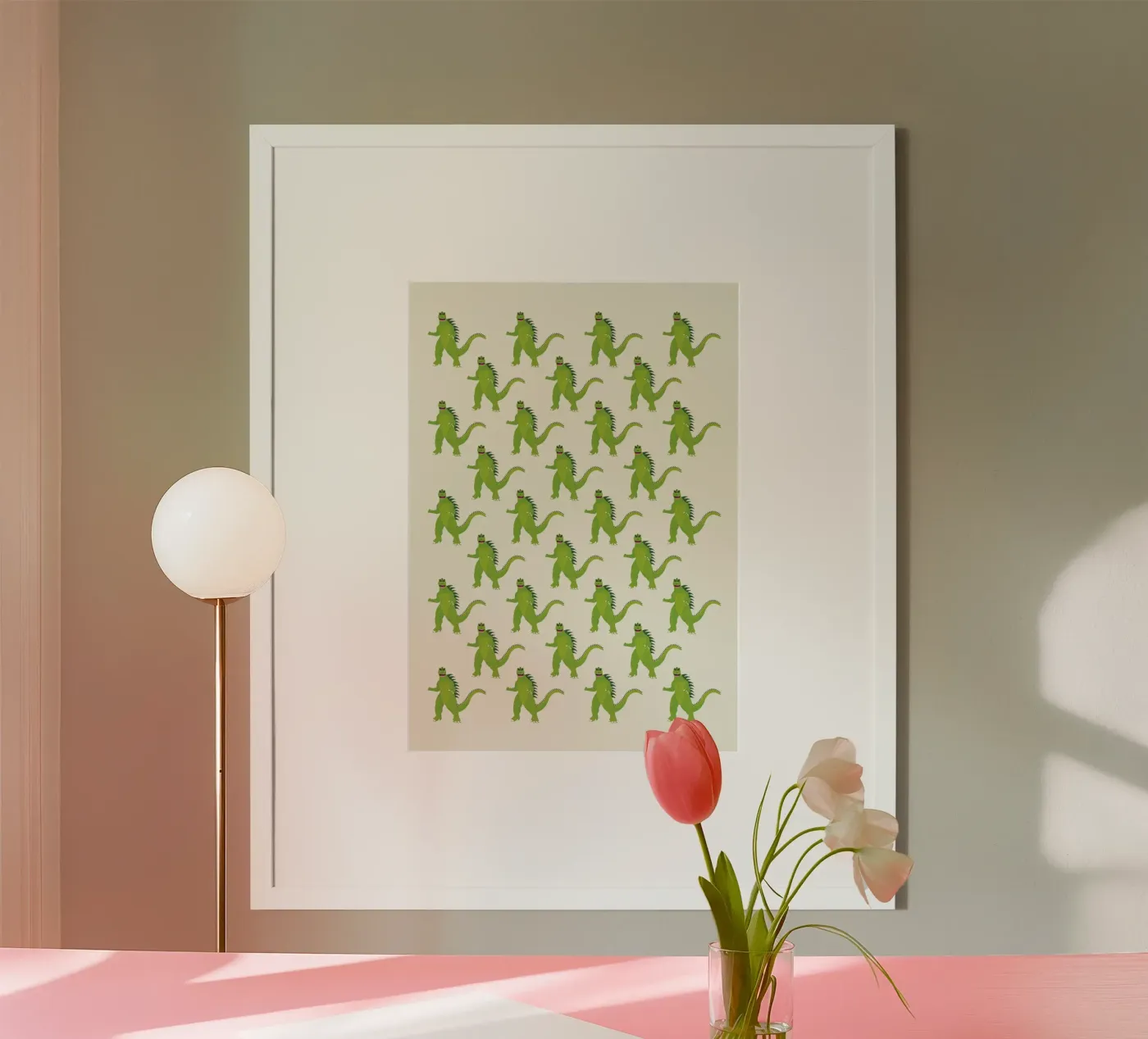 Godzilla Pattern #1 poster van kathrinmay