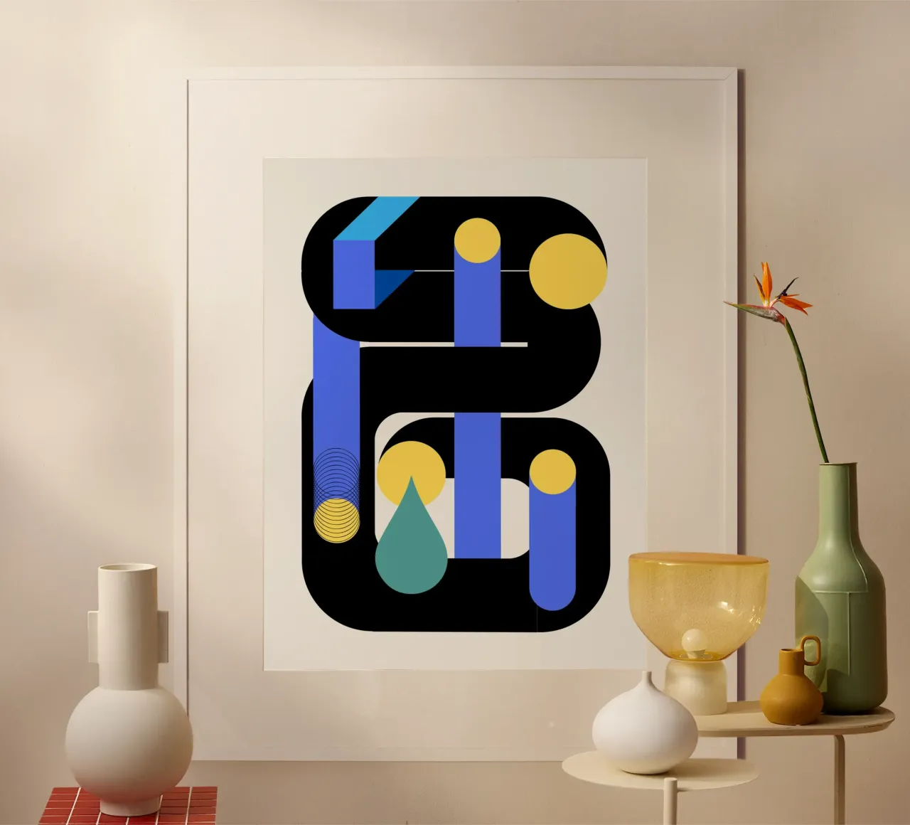 Geometrical build 03 poster by Little Dean