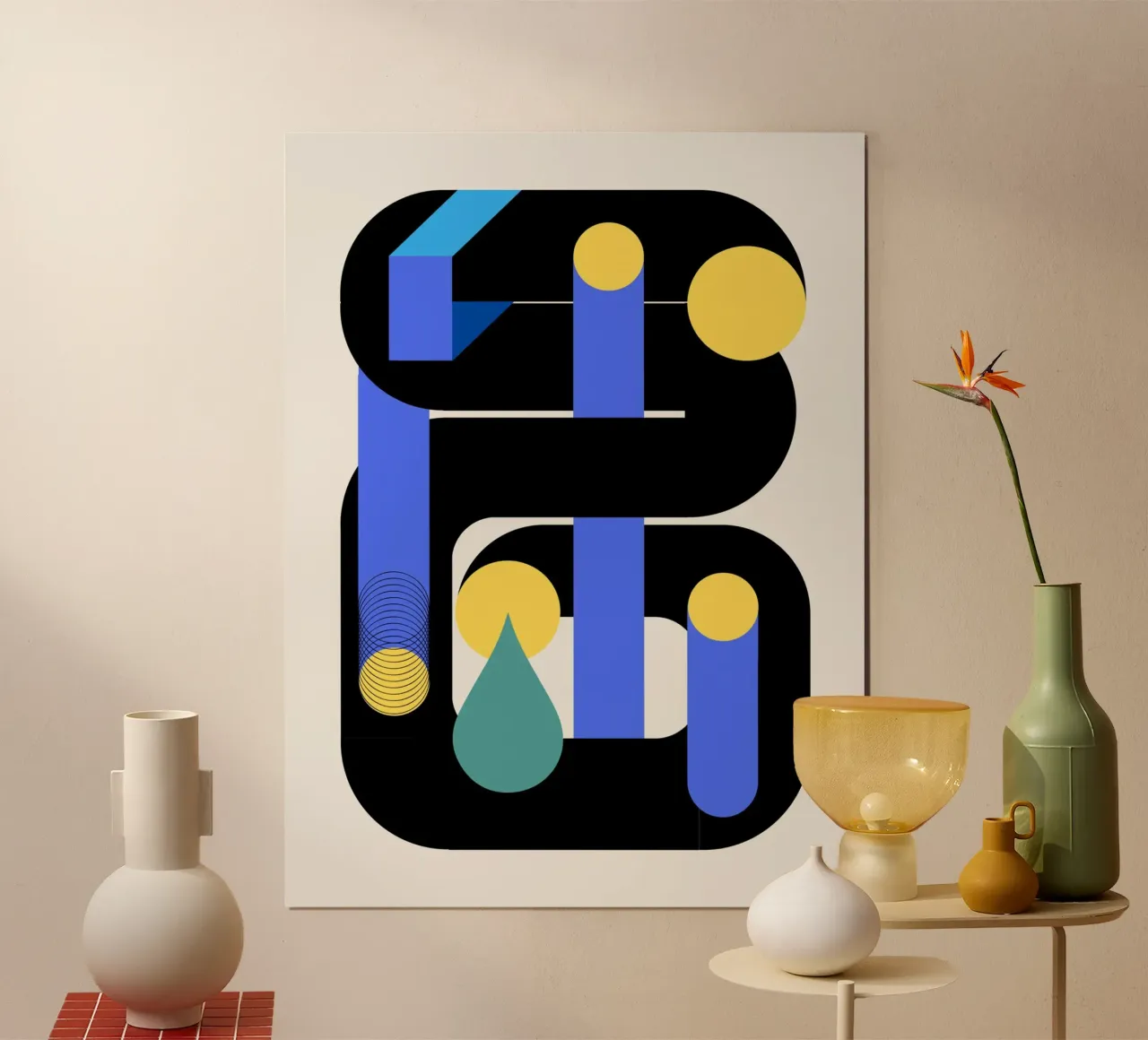 Geometrical build 03 poster by Little Dean