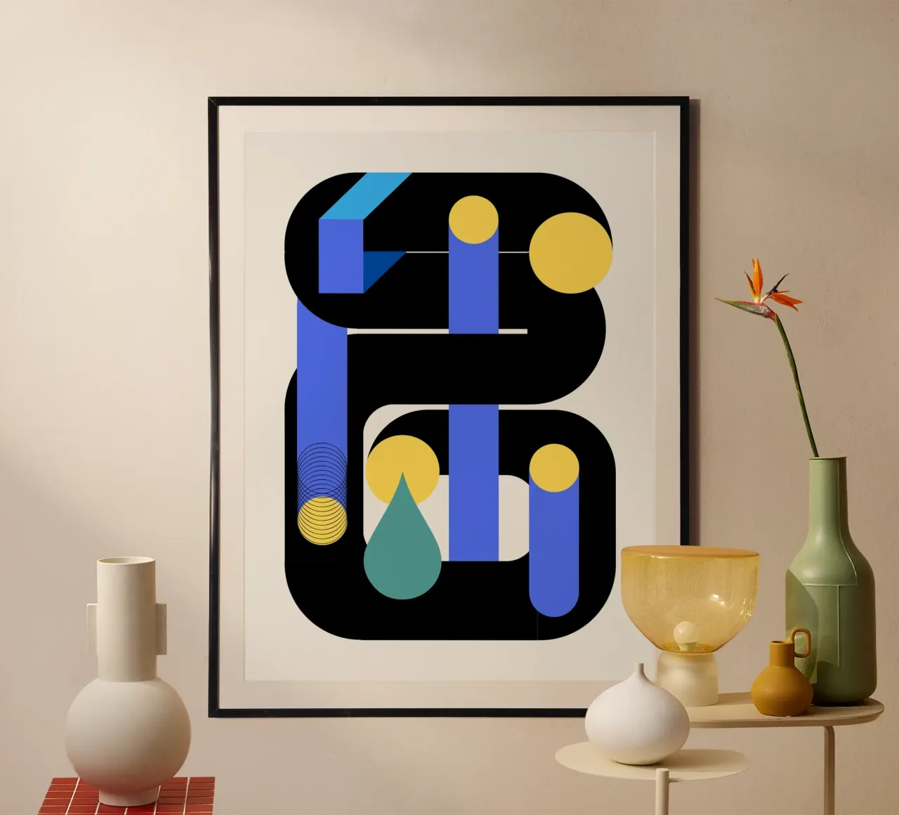 Geometrical build 03 poster by Little Dean