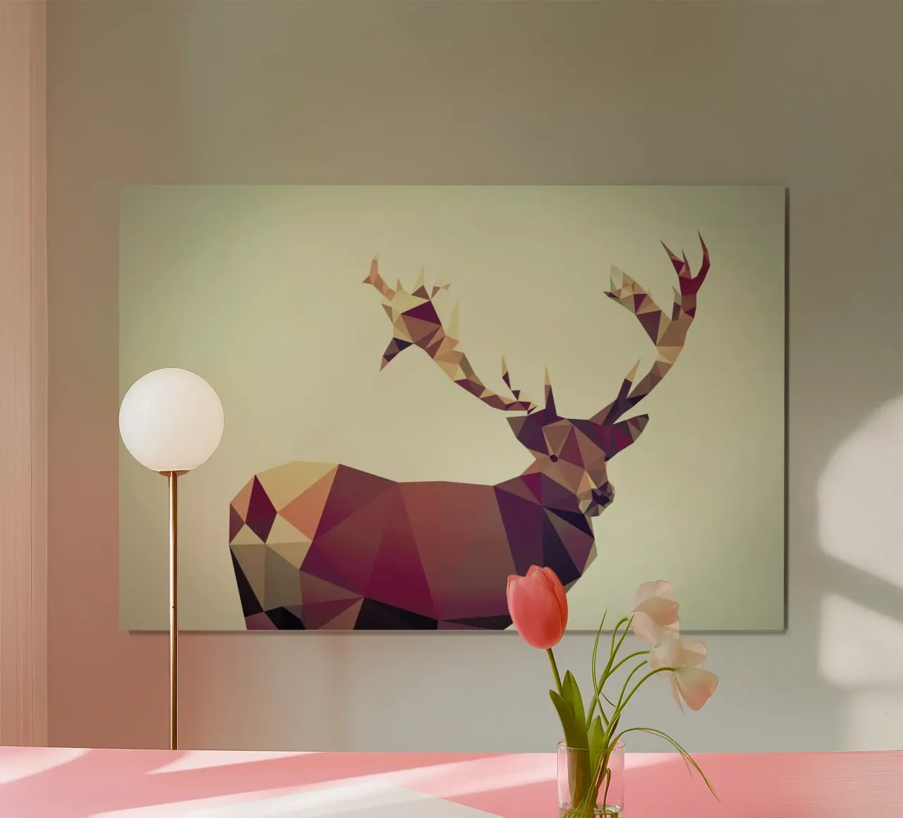 Cervus elaphus poster con telaio in plastica da Matěj Kašpar Jirásek