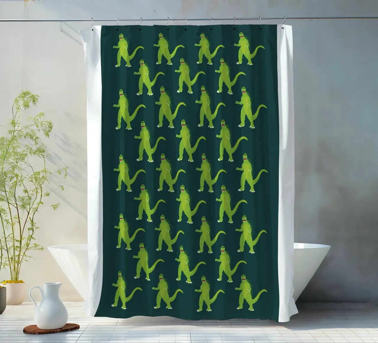 Godzilla Pattern #2 tenda da doccia da kathrinmay
