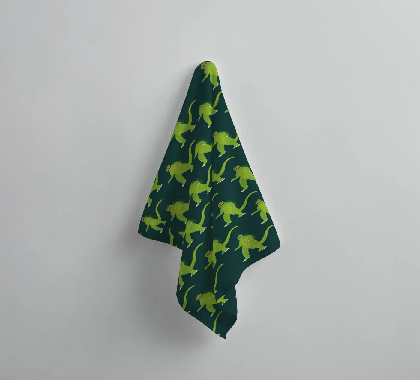 Godzilla Pattern #2 badhanddoek van kathrinmay