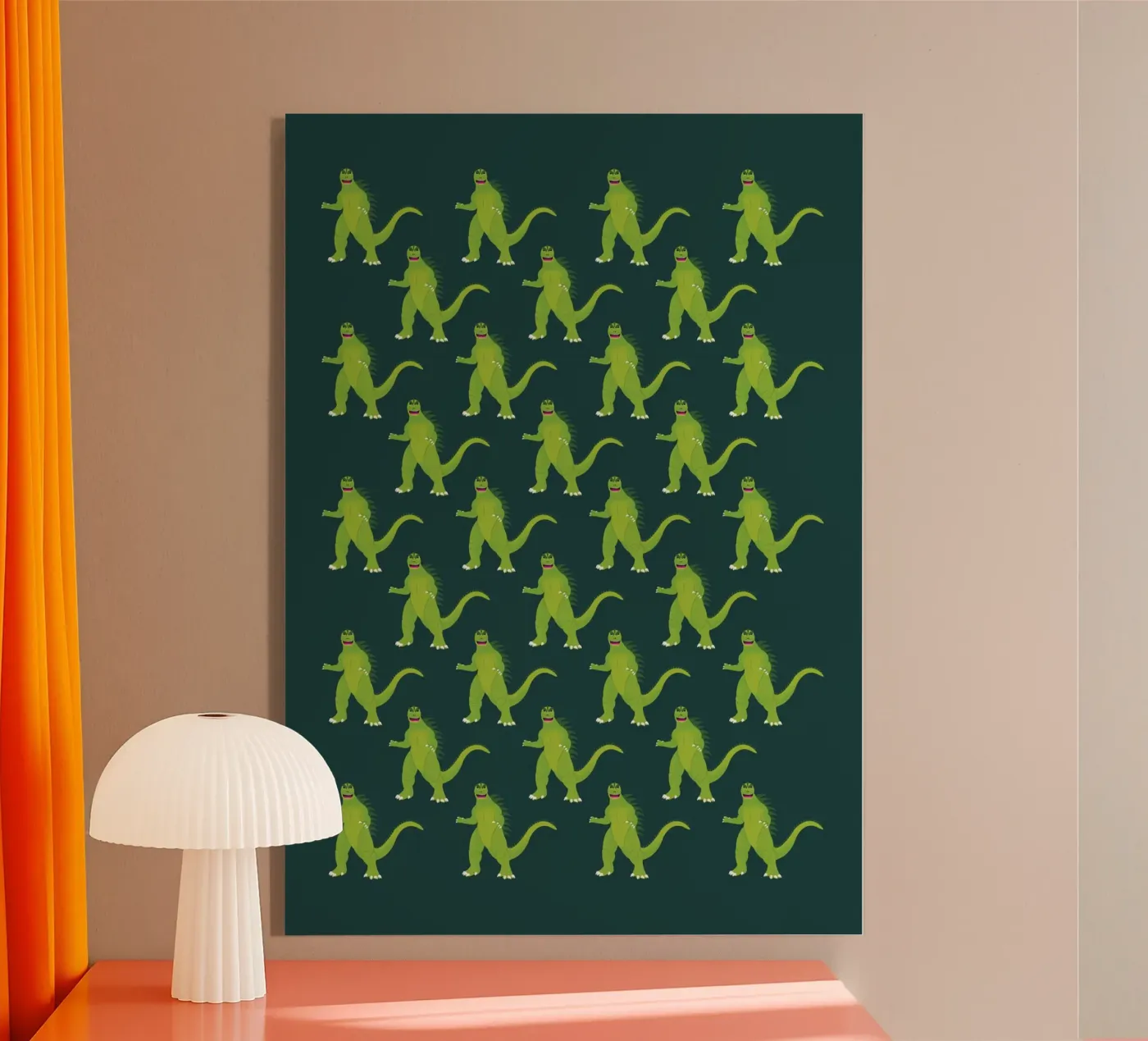 Godzilla Pattern #2 plexiglass da kathrinmay