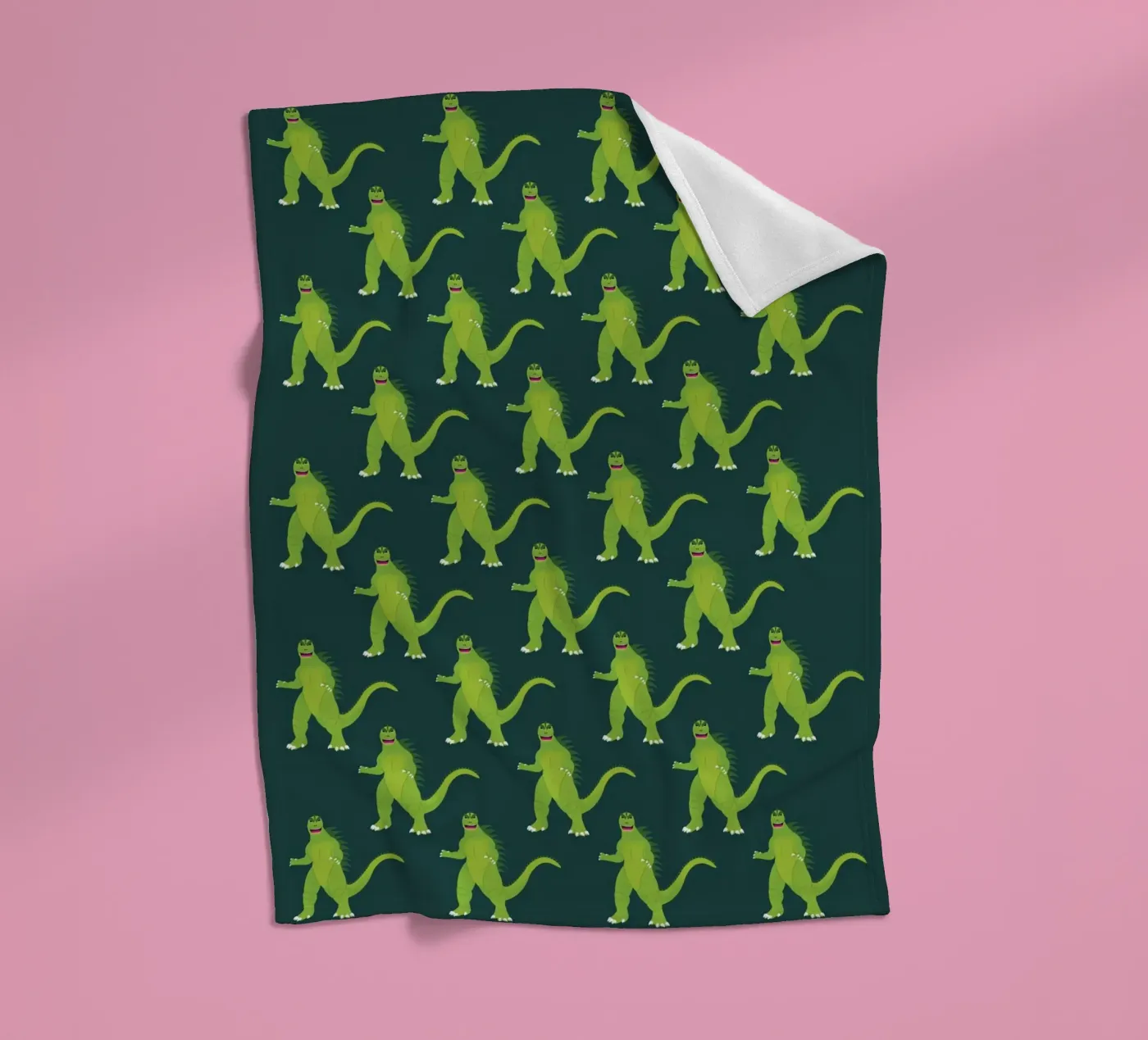 Godzilla Pattern #2 fleecedeken van kathrinmay