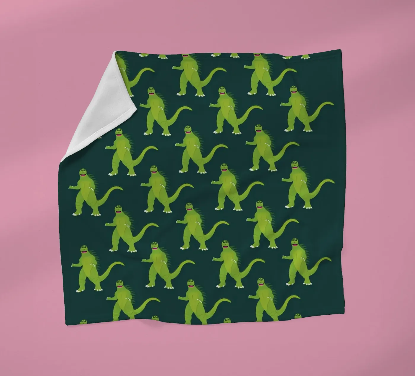 Godzilla Pattern #2 fleecedeken van kathrinmay