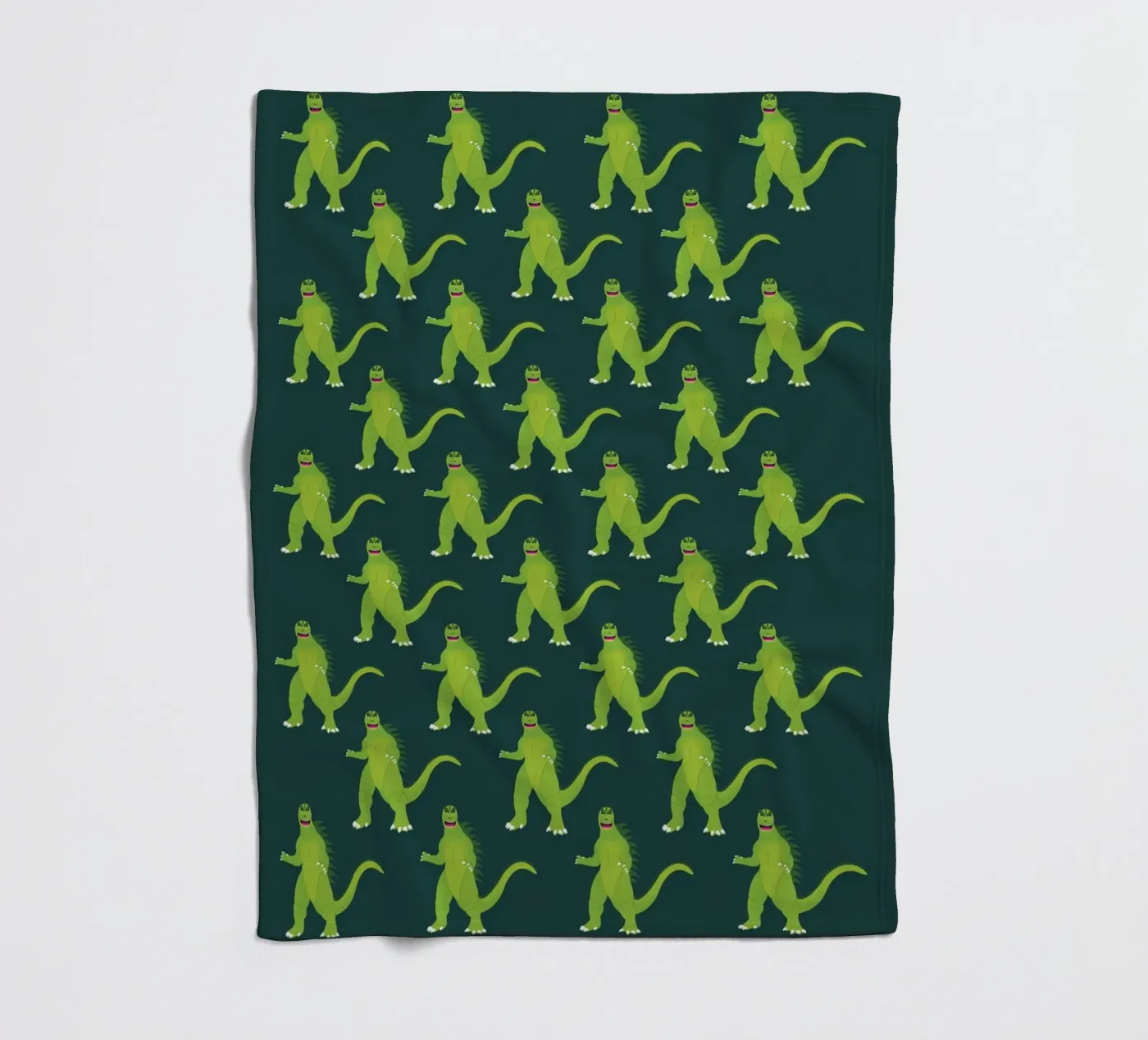 Godzilla Pattern #2 fleecedeken van kathrinmay