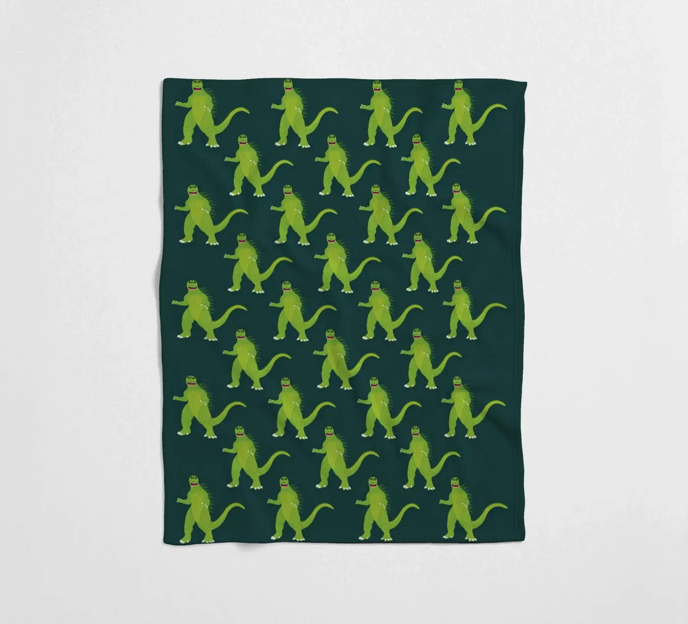 Godzilla Pattern #2 fleecedeken van kathrinmay