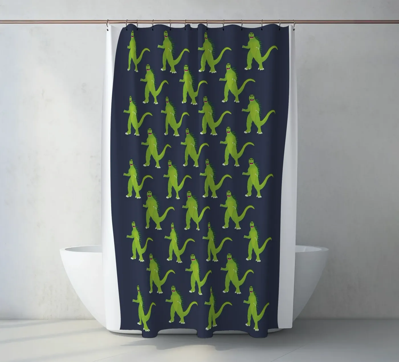 Godzilla Pattern #3 Duschvorhang von kathrinmay