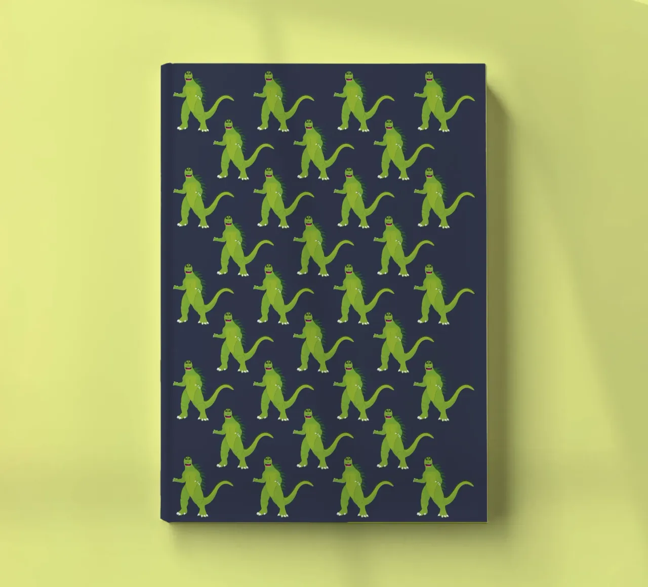 Godzilla Pattern #3 notebook by kathrinmay
