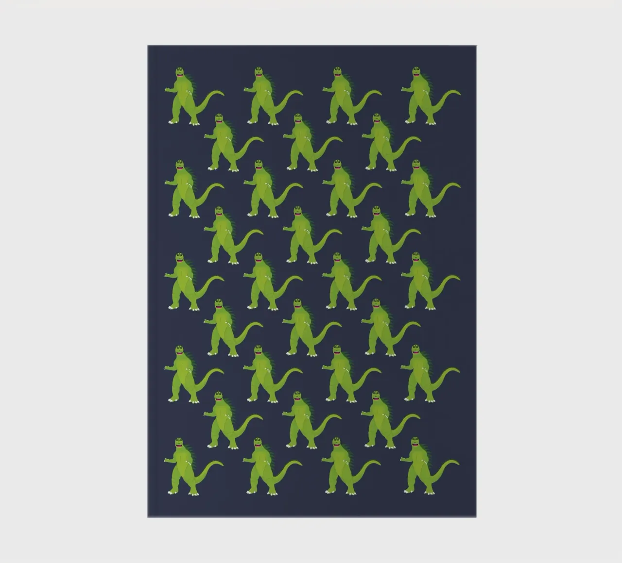 Godzilla Pattern #3 notebook by kathrinmay