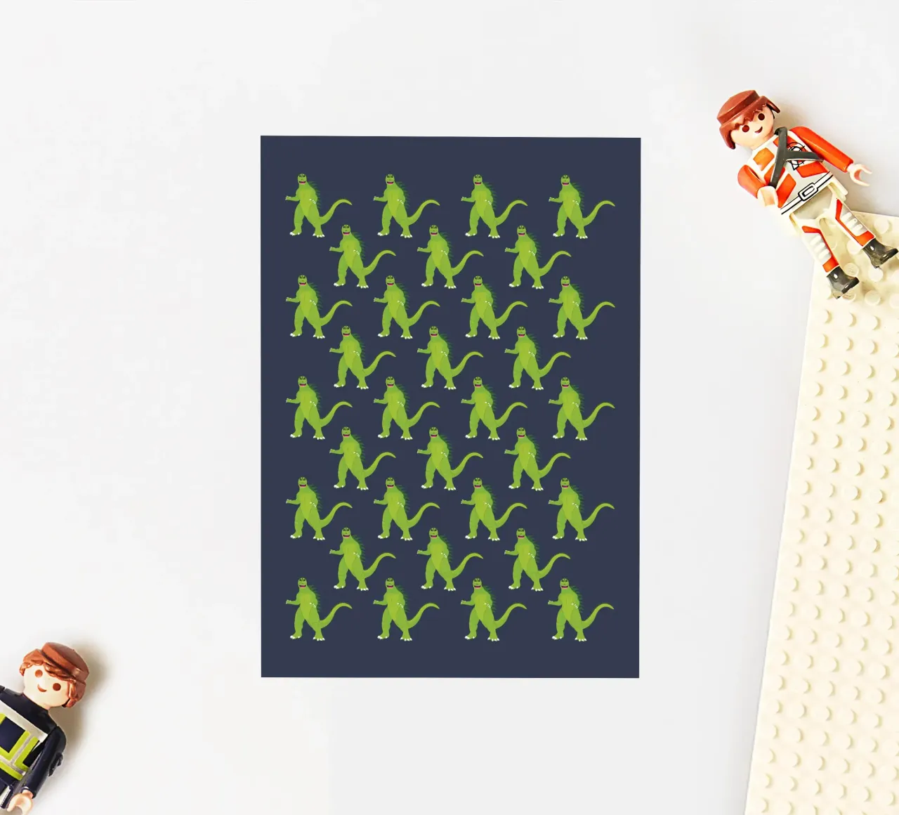 Godzilla Pattern #3 adesivo da kathrinmay