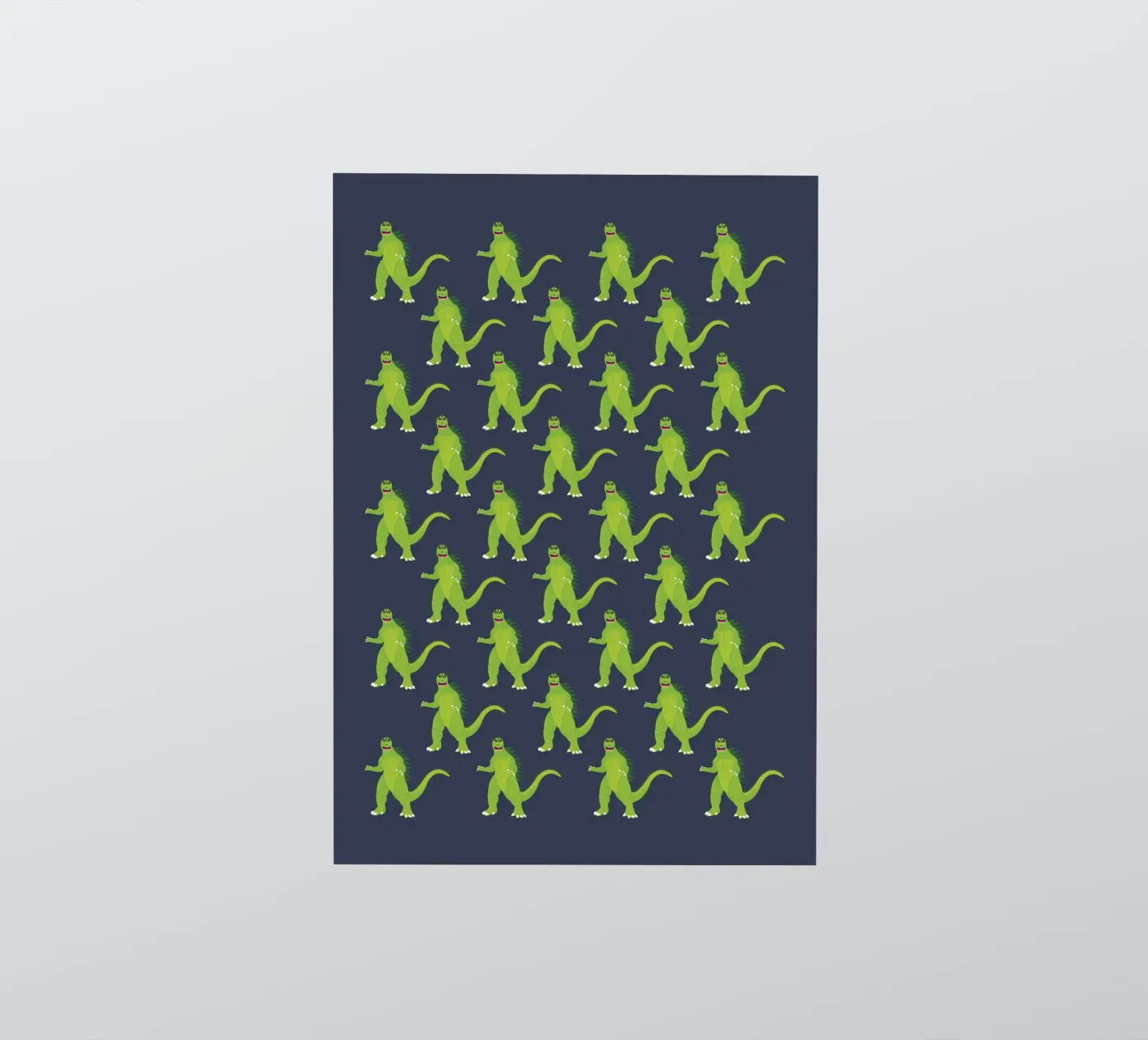 Godzilla Pattern #3 adesivo da kathrinmay