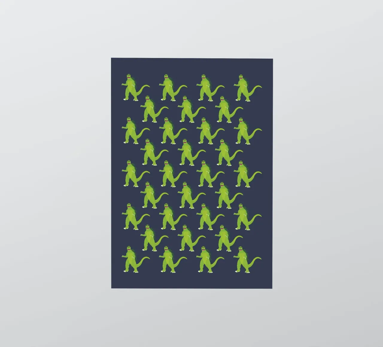 Godzilla Pattern #3 adesivo da kathrinmay