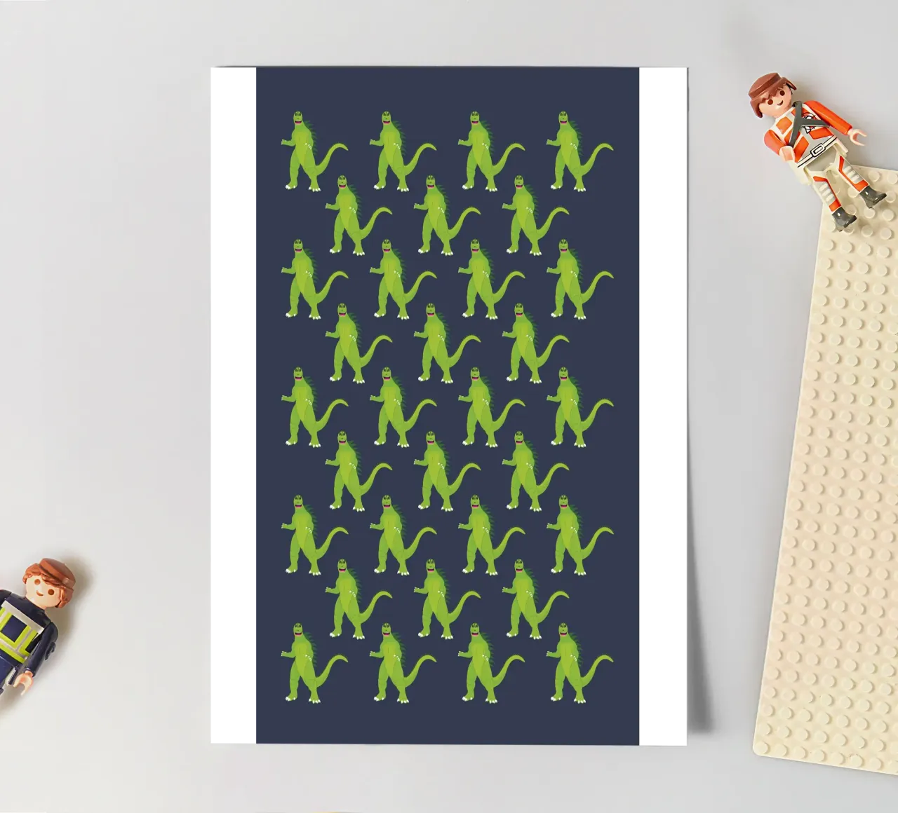 Godzilla Pattern #3 sticker sheet by kathrinmay