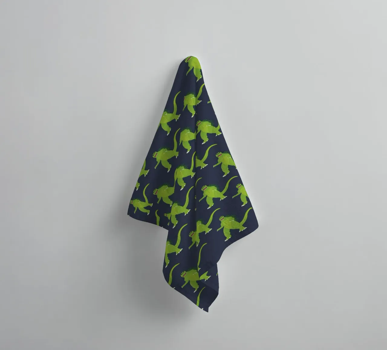 Godzilla Pattern #3 towel by kathrinmay