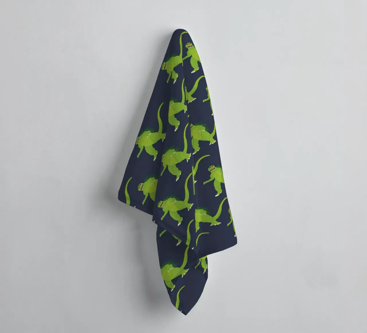 Godzilla Pattern #3 towel by kathrinmay