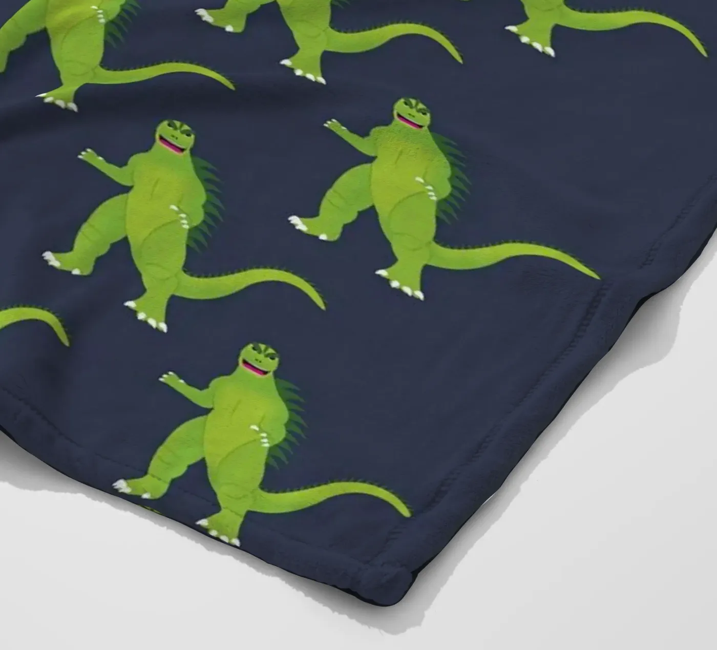 Godzilla Pattern #3 fleecedeken van kathrinmay