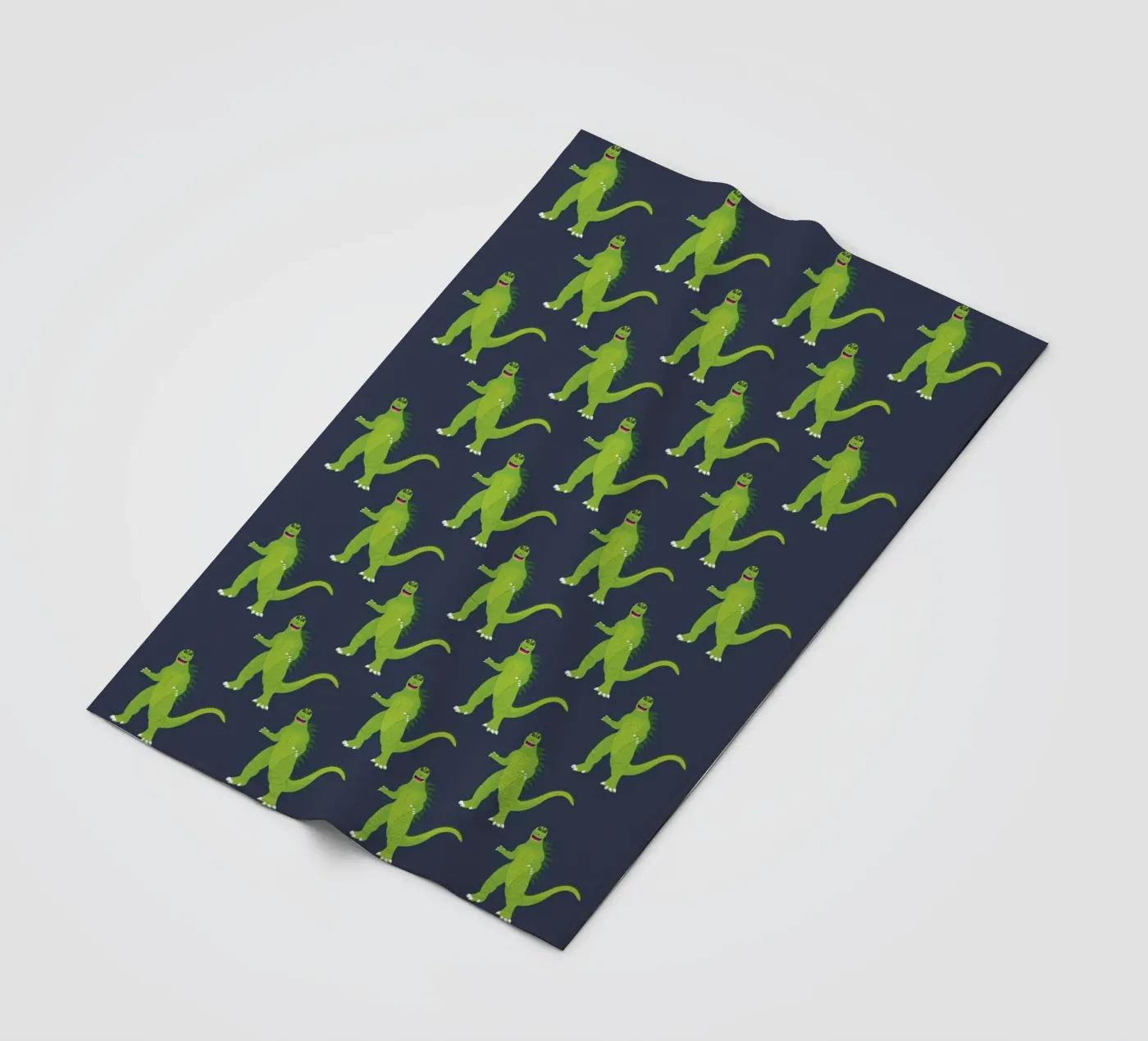 Godzilla Pattern #3 fleecedeken van kathrinmay