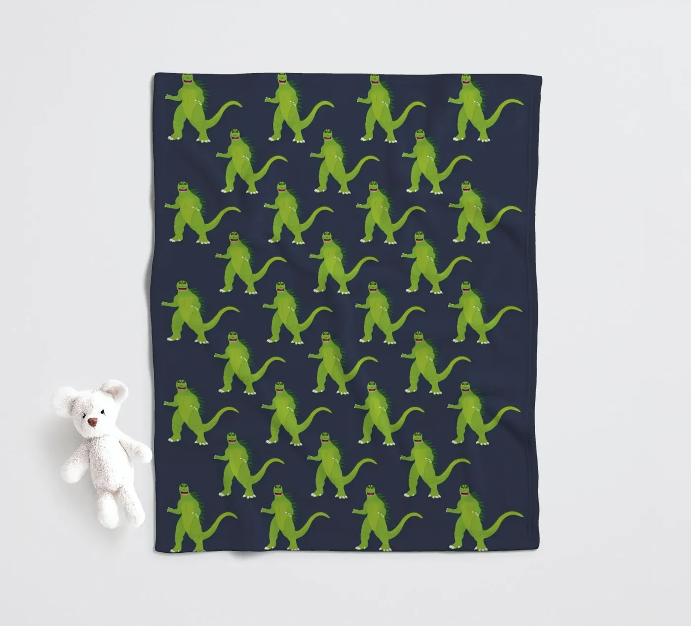 Godzilla Pattern #3 Fleecedecke von kathrinmay