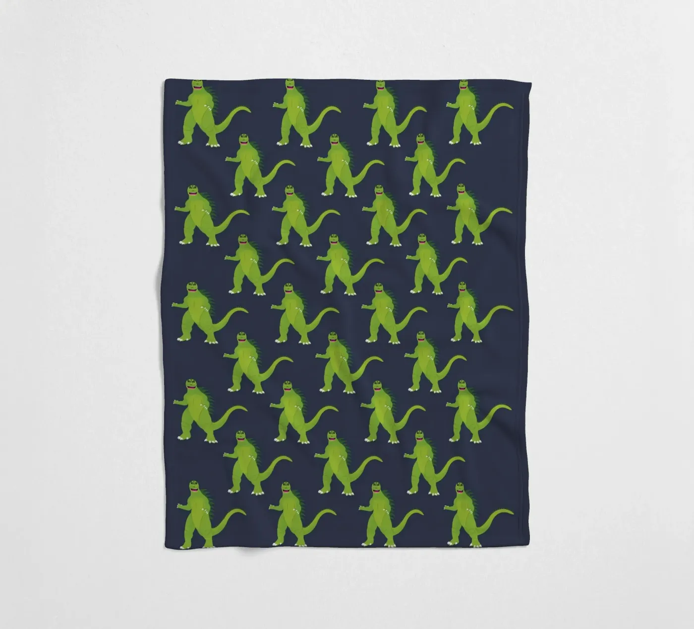 Godzilla Pattern #3 fleecedeken van kathrinmay