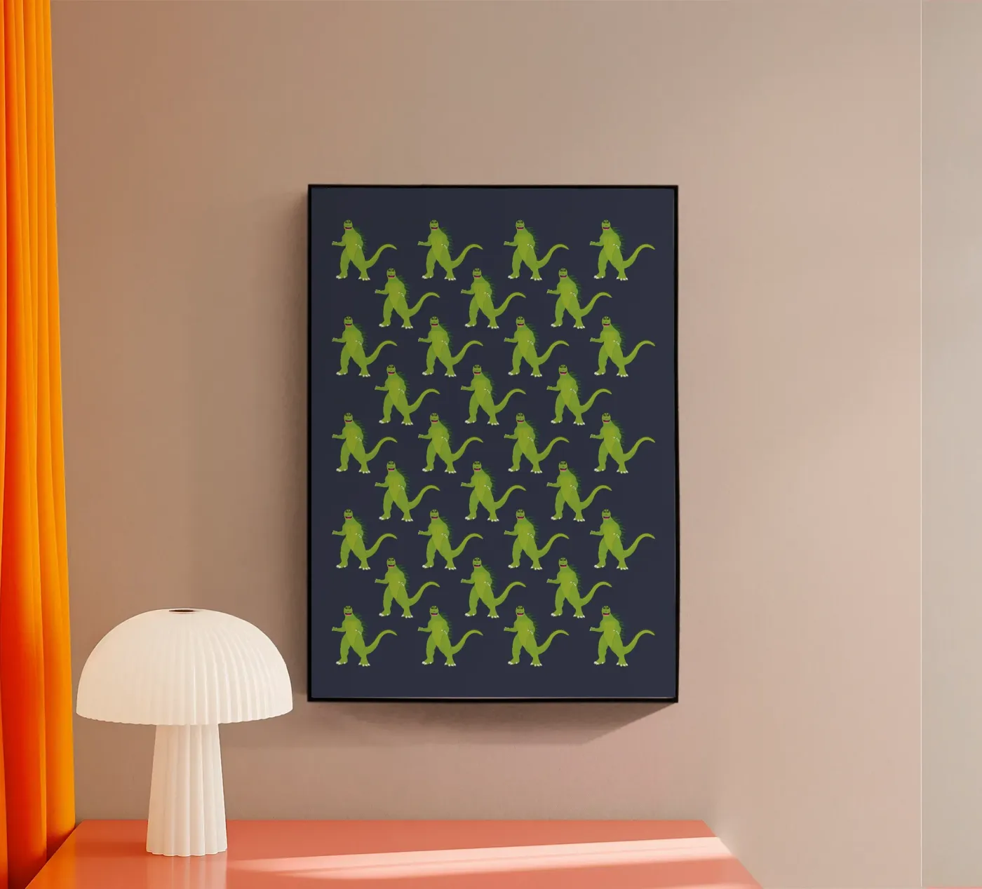 Godzilla Pattern #3 acryl van kathrinmay