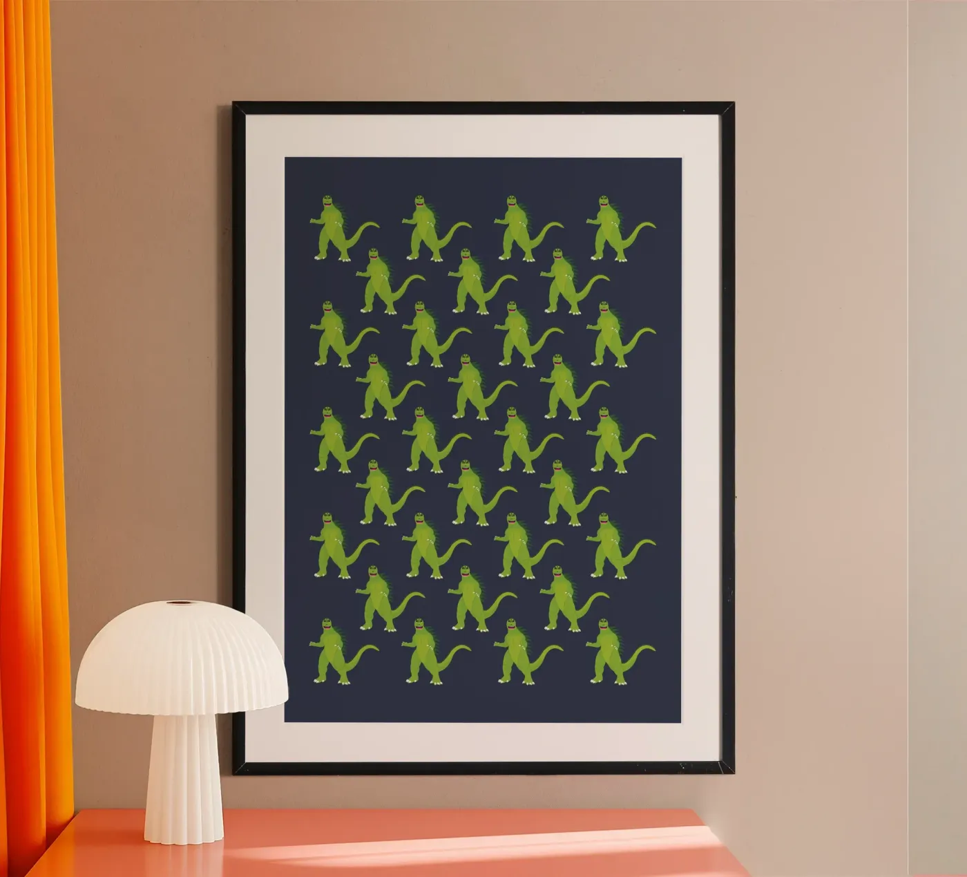 Godzilla Pattern #3 poster by kathrinmay