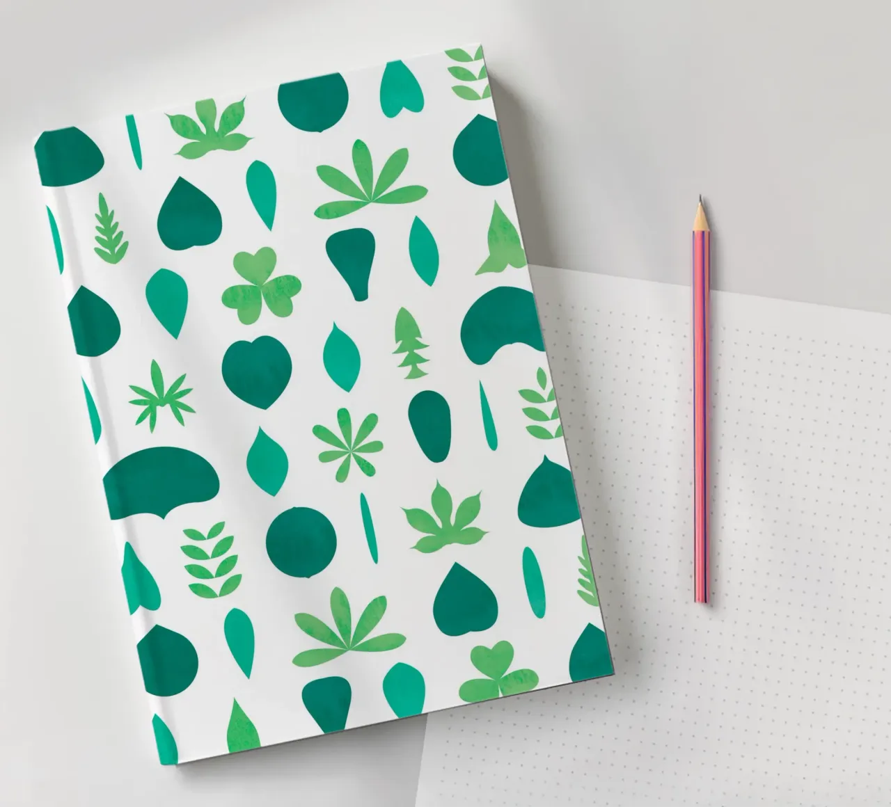 Leaf Shapes and Arrangements #1 notebook by kathrinmay