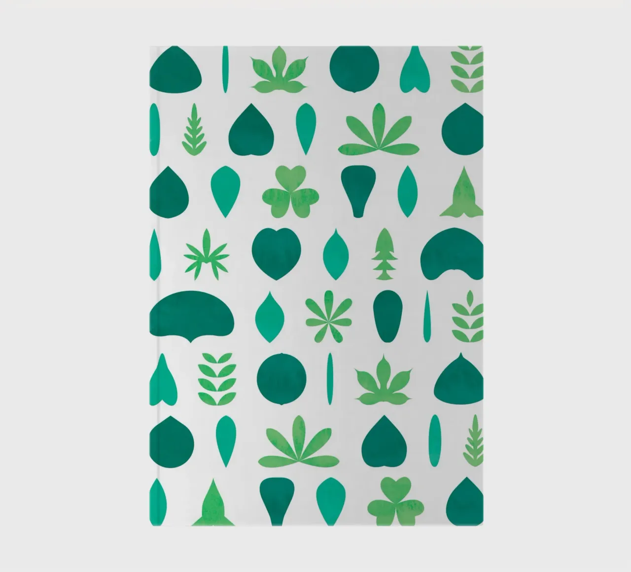 Leaf Shapes and Arrangements #1 notebook by kathrinmay