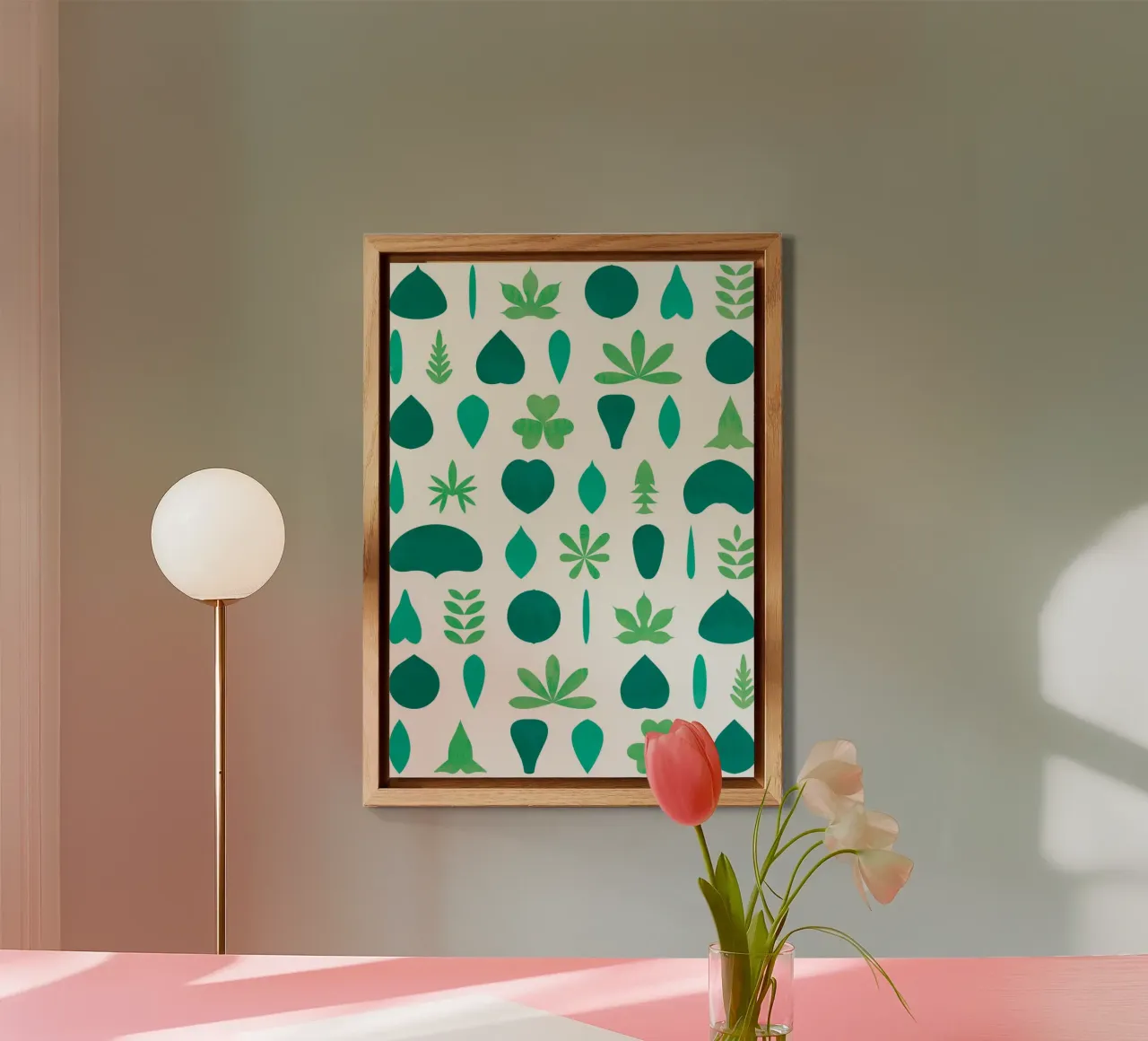 Leaf Shapes and Arrangements #1 alluminio dibond da kathrinmay