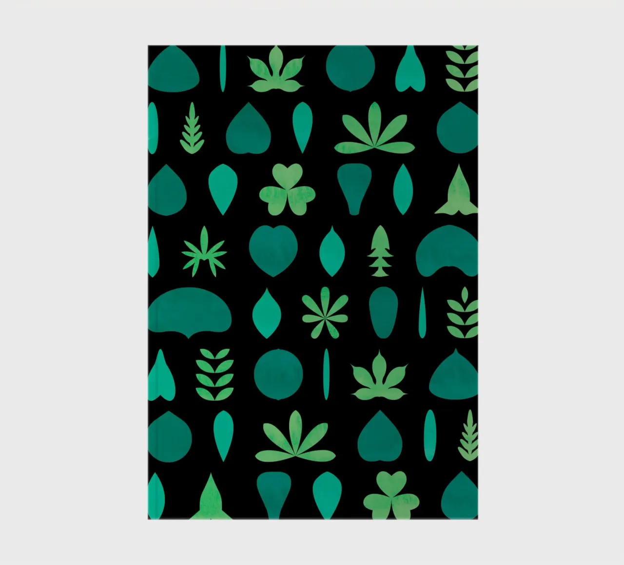 Leaf Shapes and Arrangements #2 notebook by kathrinmay