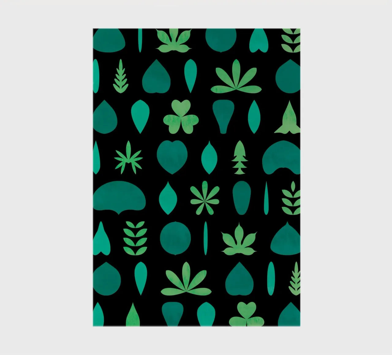 Leaf Shapes and Arrangements #2 notebook by kathrinmay
