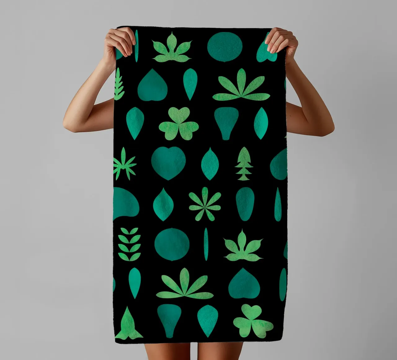 Leaf Shapes and Arrangements #2 asciugamano da bagno da kathrinmay
