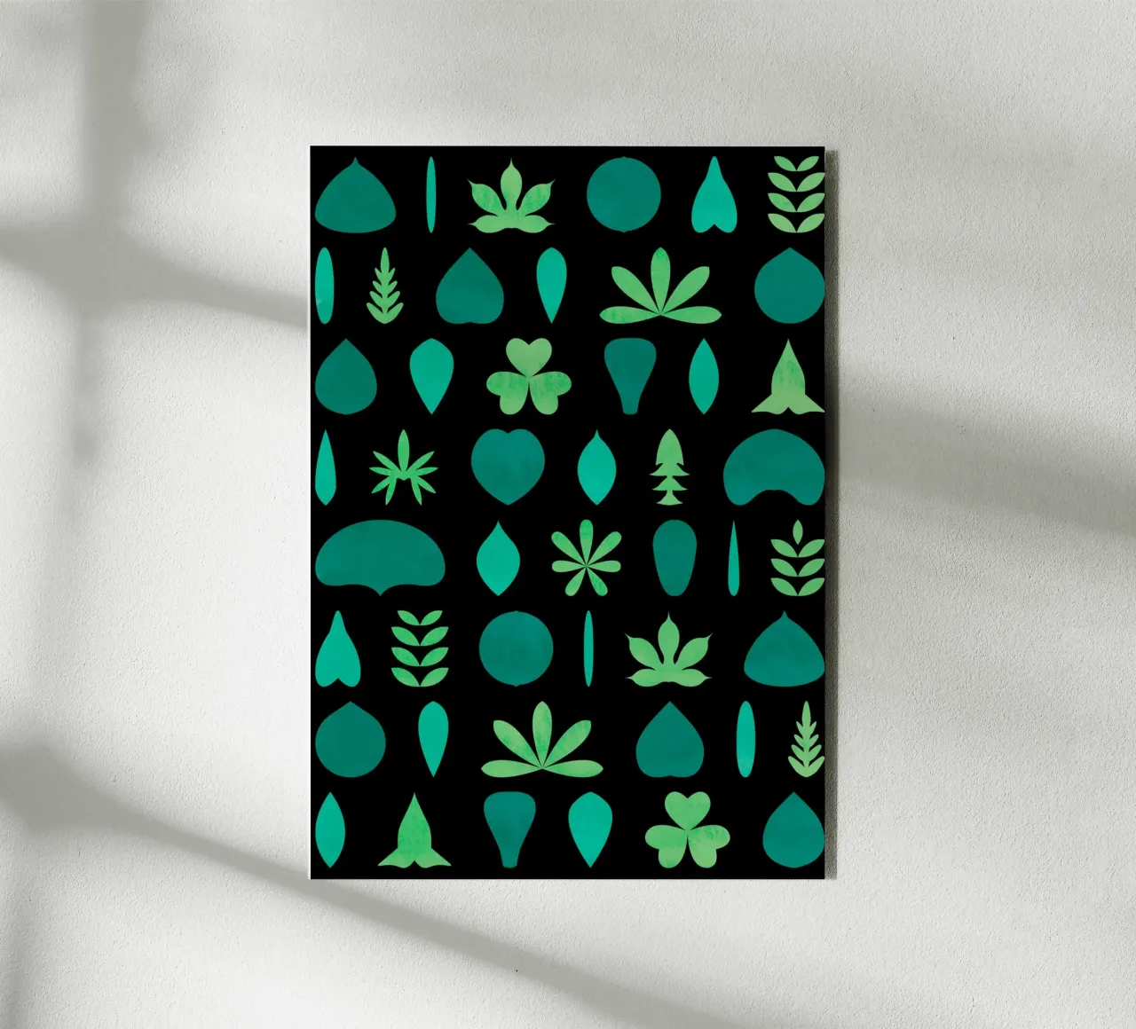 Leaf Shapes and Arrangements #2 alluminio dibond da kathrinmay