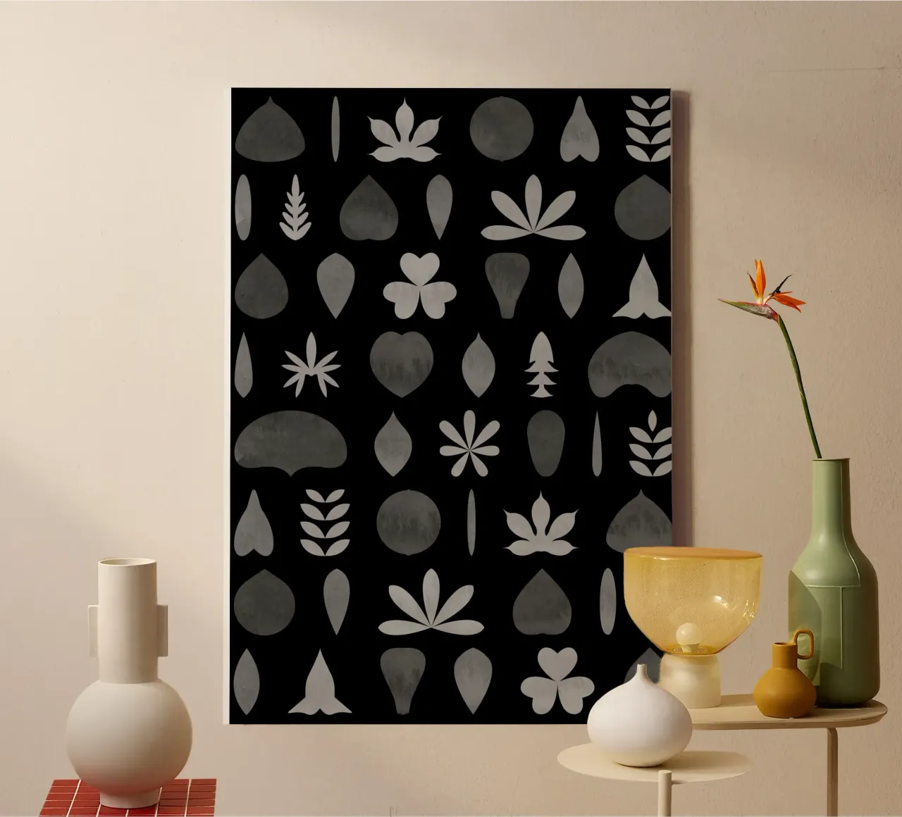 Leaf Shapes and Arrangements #3 tela con Cornice a cassetta da kathrinmay