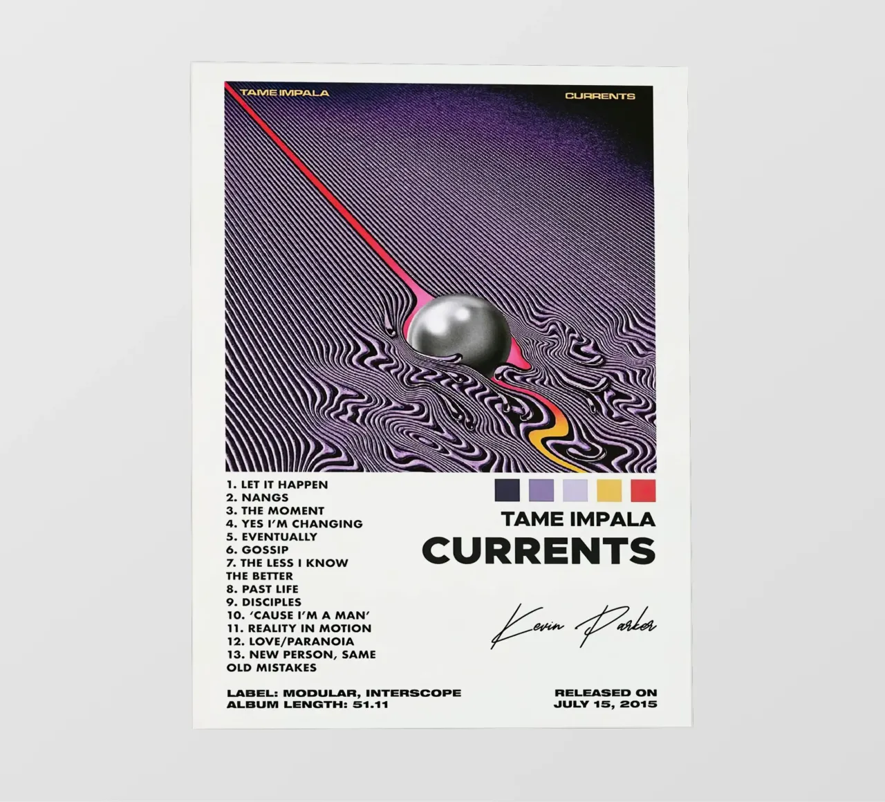 Kevin Parker Tame Impala Current telo in pvc da Roronoa7