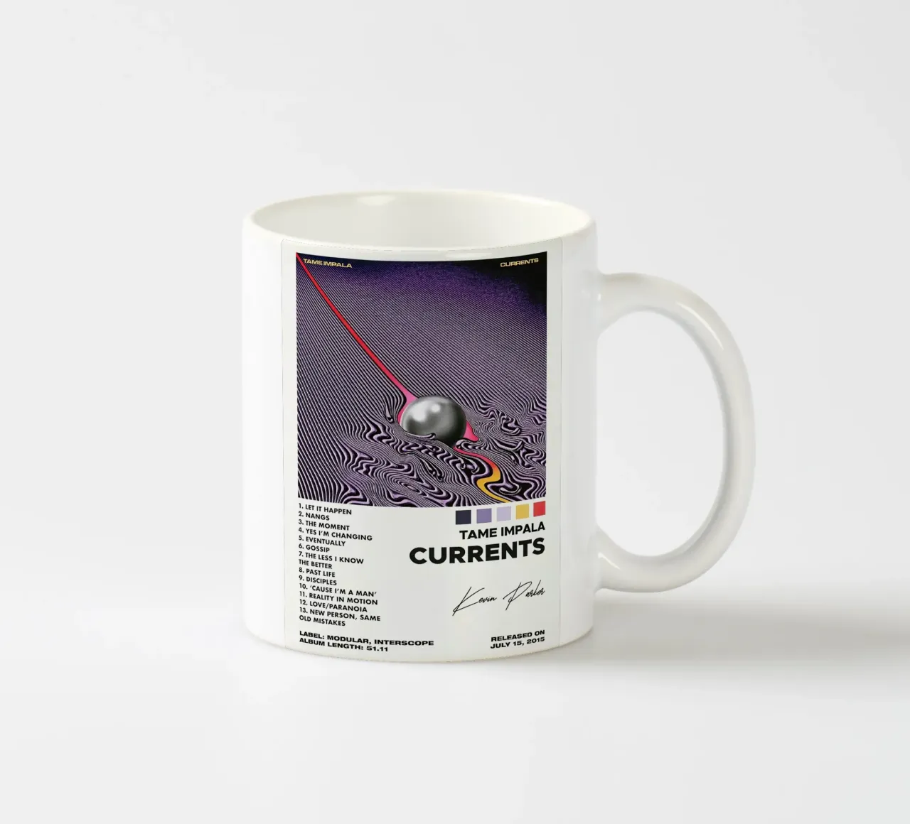 Kevin Parker Tame Impala Current tazza in ceramica da Roronoa7