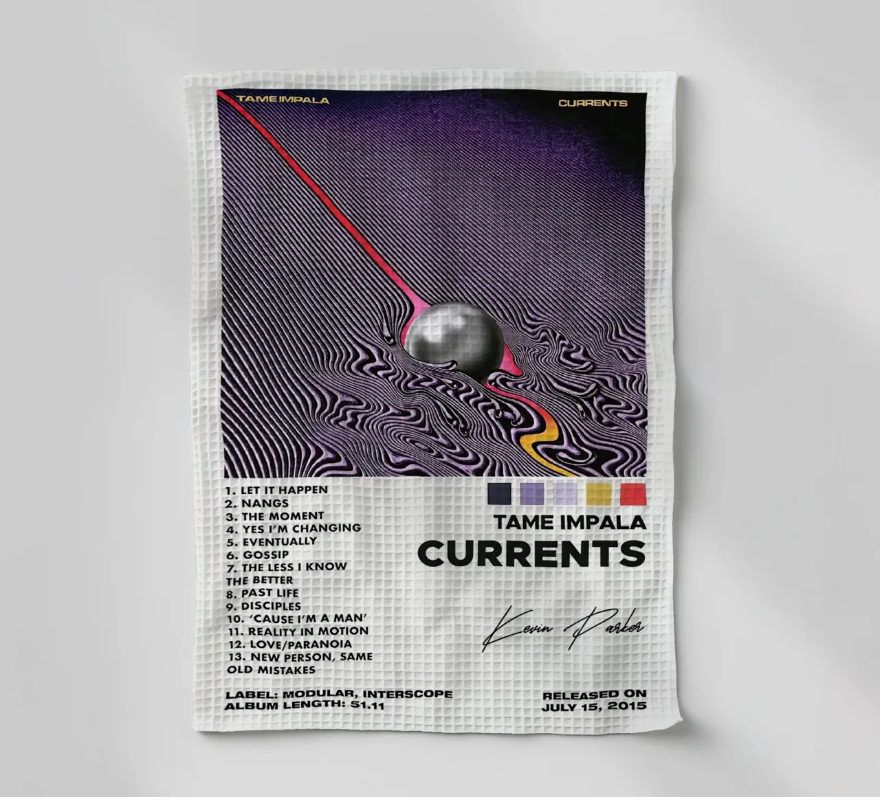 Kevin Parker Tame Impala Current canovaccio da cucina da Roronoa7