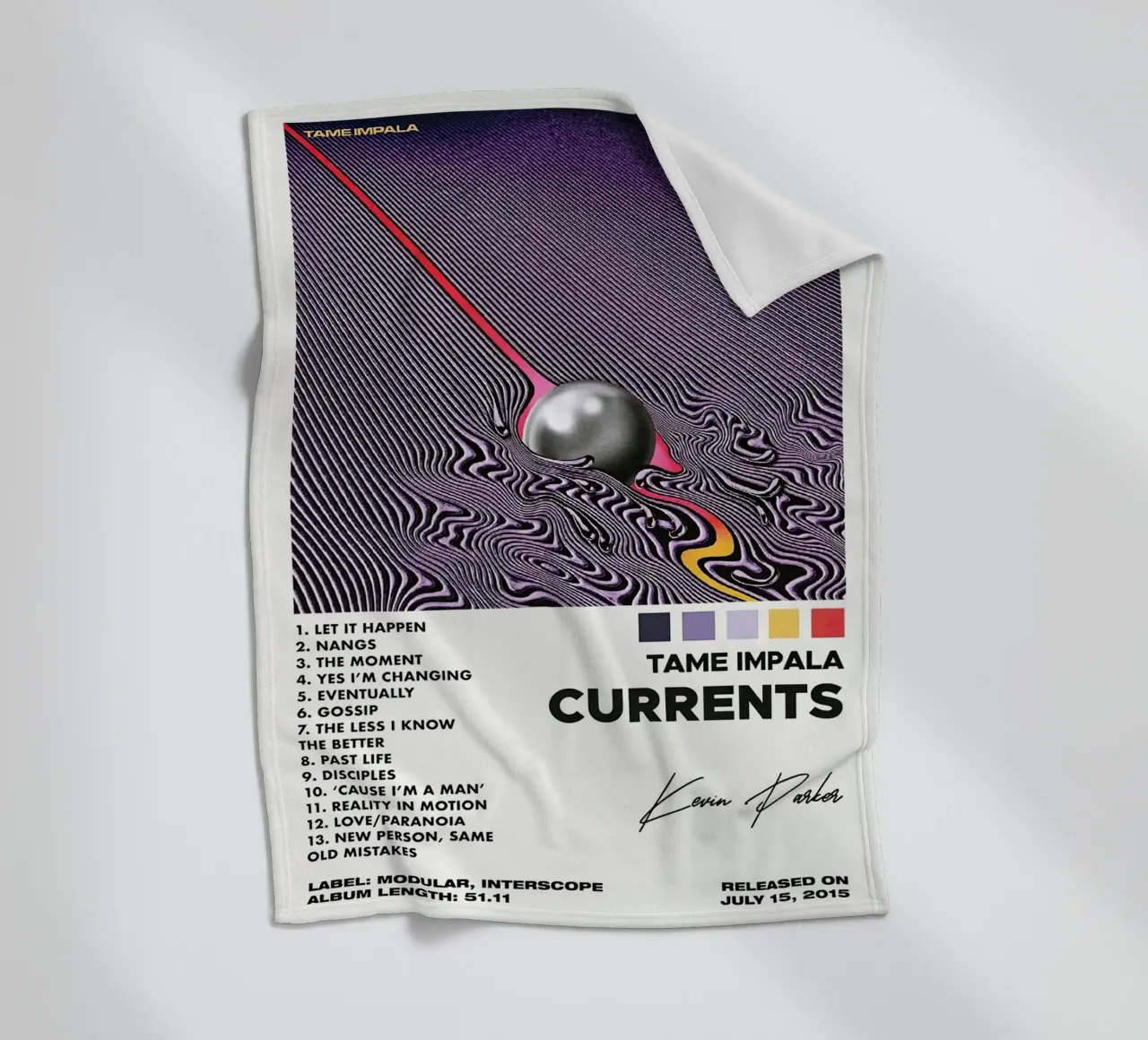 Kevin Parker Tame Impala Current coperta in pile da Roronoa7