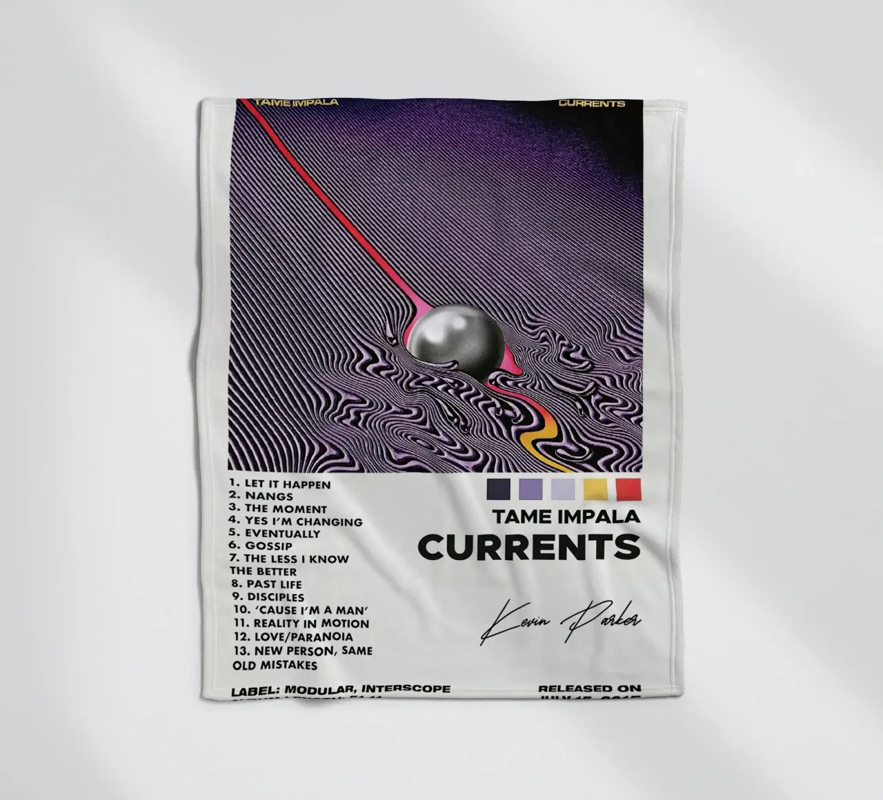 Kevin Parker Tame Impala Current coperta in pile da Roronoa7