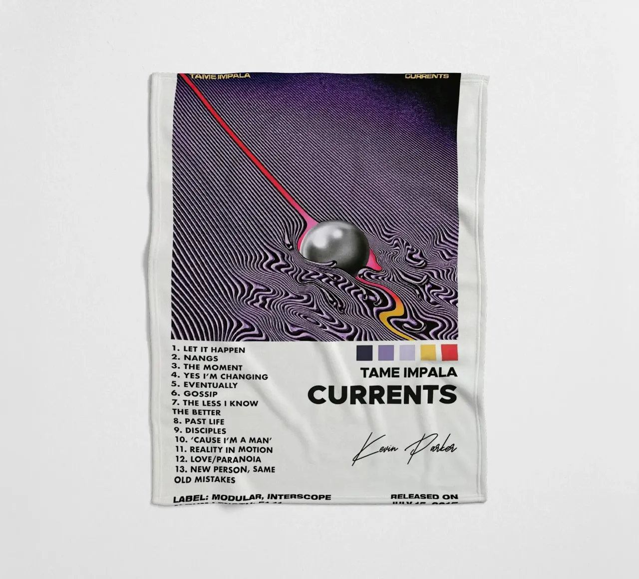 Kevin Parker Tame Impala Current coperta in pile da Roronoa7