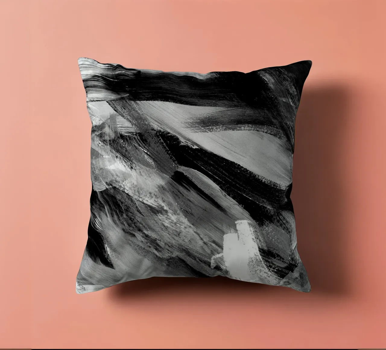 Abstract Artwork Greyscale #1 cuscino da kathrinmay