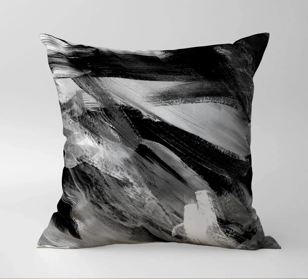 Abstract Artwork Greyscale #1 cuscino da kathrinmay