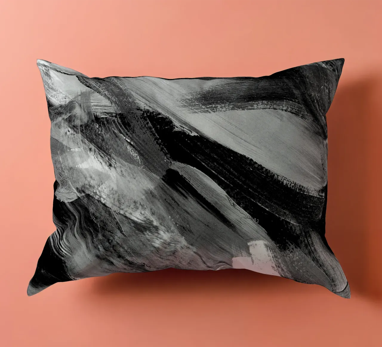 Abstract Artwork Greyscale #1 cuscino da kathrinmay