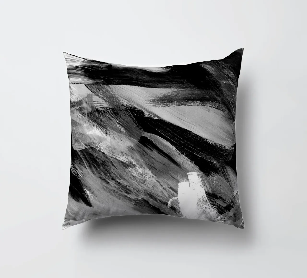 Abstract Artwork Greyscale #1 cuscino da kathrinmay