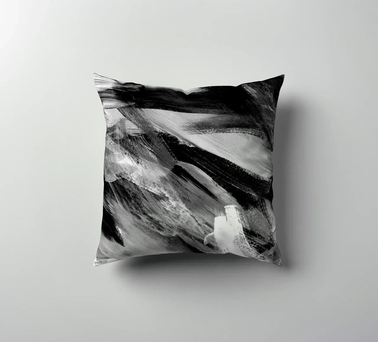 Abstract Artwork Greyscale #1 cuscino da kathrinmay