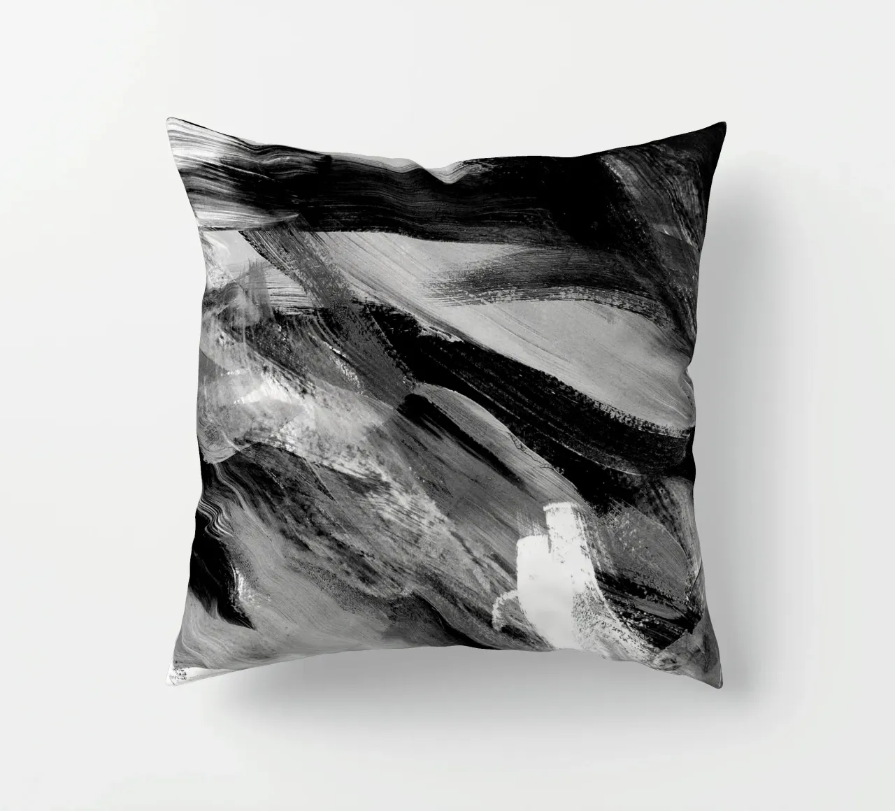 Abstract Artwork Greyscale #1 cuscino da kathrinmay