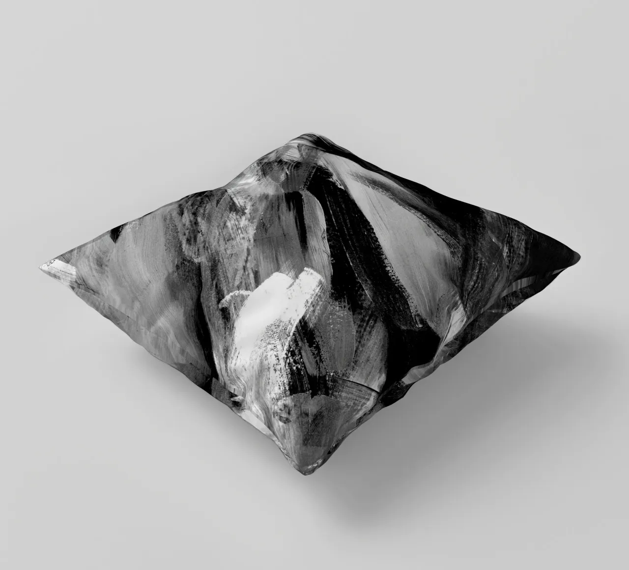 Abstract Artwork Greyscale #1 cuscino da kathrinmay